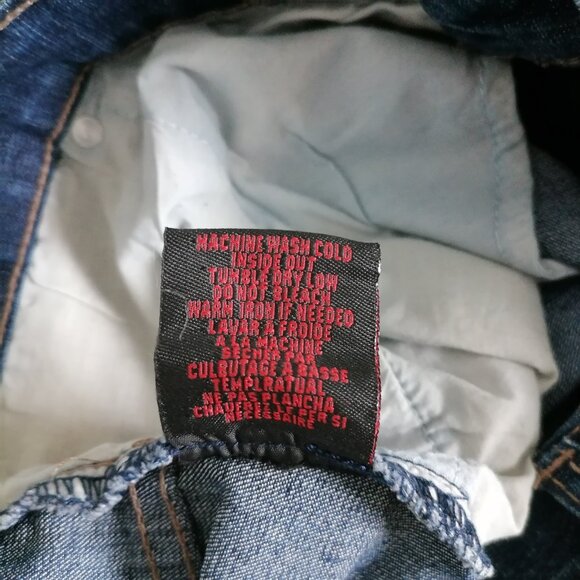 NWT House Of Freedom Jeans Womens Blue High Rise Stretch Denim Straight Size 26P - Picture 7 of 7